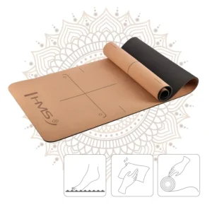 Коврик для йоги YM11 Abisal YOGA MAT TPE CORK HMS