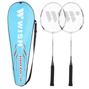 Set de badminton ab-9-r Abisal STEELTEC 9 Rachete de badminton ROȘU WISH