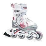 Role de roller Bladerunner Phaser XR G pentru fete, inline, alb și roz
