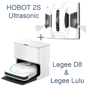 Hobot D8 + Lulu + 2S // robot aspirator + stație de autocuratare + robot de curatat geamuri //робот пылесос + Станция самоочистки + Мойщик окон