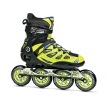 Role de patinaj Fila Ghibli mărimea 42, pantofi pentru patinaj artistic, culoare neagră și albă, produs sport de calitate pentru patinaj profesionist