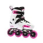 Role de patinaj ROLLERBLADE Apex G pentru patinaj pe gheață, albastre cu detalii negre și roșii, pentru sporturi de iarnă