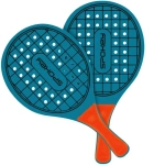 Set de volei pe plajă Spokey WOO-BAD, compus din mingii și echipament pentru joacă pe nisip și în apă