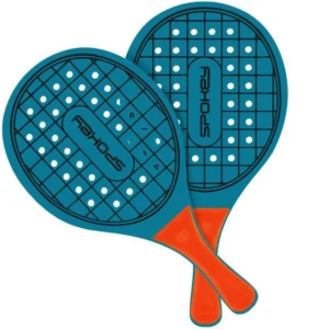 Set de badminton pentru plajă Spokey WOO-BAD, compus din palete și uncreator, ideal pentru activități sportive la plajă