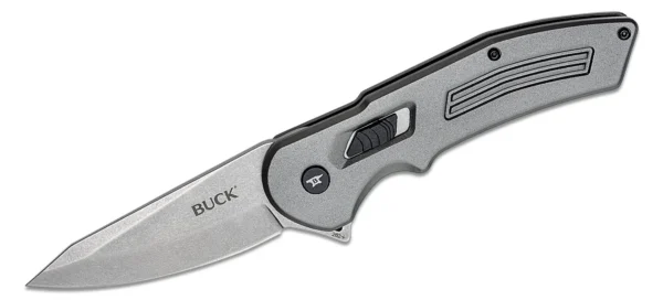 brichetă sport cu mecanism assistat, din oțel inoxidabil 7CR17MOV, model Нож 0262GYS-B 13241 BUCK HEXAM