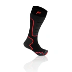 Adidați pentru copii SKI SA 100 în negru și roșu, mărimea 31-34, pentru sporturi de iarnă