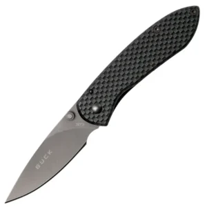 Cuțit Buck Nobleman 0327CFS-B din fibră de carbon, oțel 440A, pentru echipament sportiv