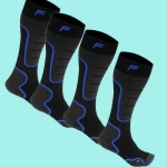 Set de schiuri SKI SA 100 dublu negru și albastru, mărimea 43-46, pentru echipament sportiv în magazinul Sport Equipment Shop