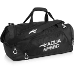 Geantă sport AQUA SPEED dimensiune L col.07, neagră, 55 x 26 x 30 cm, pentru echipament sport și accesoriu în magazin de echipament sportiv