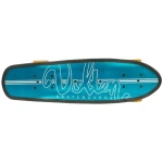 Placa de skateboard cruiser din aluminiu Volten Vanguard de culoare turcoaz, destinată pentru skateboarding și cruising, expusă pe pagina de sporturi Powerslide.