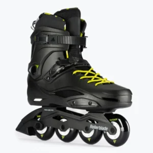 Роликовые коньки Rollerblade 07101500215 RB CRUESER NERO/GIALLO NEON  44.5 – колёса 4x80мм, жёсткость 85A, подшипники SG7, рама алюминий, универсальные