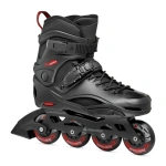 Roleciile Rollerblade RB 80 NERO/ROSSO, mărimea 45,5, cu roți de 80mm, carcasă neagră și roșie, cadru de aluminiu, softoller, inclusiv detalii despre anvelopele și rulmenții SG7.