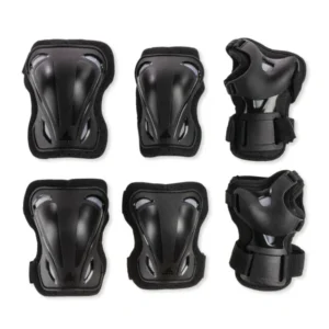 069P0200100 Rollerblade SKATE GEAR JUNIOR 3 PACK BLACK XS