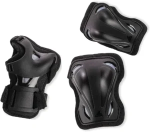 069P0200741 Rollerblade SKATE GEAR JUNIOR 3 PACK BLACK XXXS