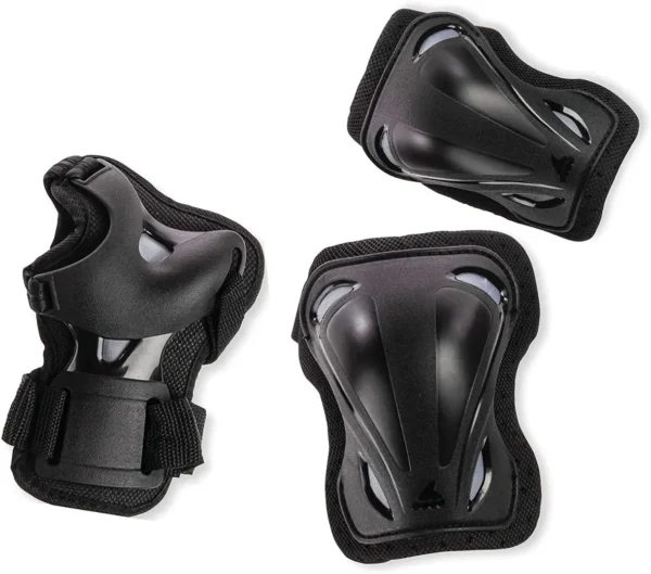 069P0200741 Rollerblade SKATE GEAR JUNIOR 3 PACK BLACK XXXS