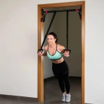 Bară de tracțiuni pentru sală din oțel HMS PREMIUM pentru uși abatibile, dimensiuni compacte, ideală pentru exerciții de forță acasă sau la sala de sport