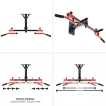 Bară de tracțiune abisal HMS PREMIUM, echipament sport pentru antrenament de forță, fabricată din oțel durabil pentru sală.