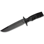 Cuțit FX‑0171114 FOX FKMD Taranis, cuțit de luptă fix, oțel N690Co HRC 58‑60 cu acoperire PTFE‑Idroglider, lamă de 185 mm, lungime totală 320 mm, mâner Forprene®, teacă Nylon/MOLLE, greutate ~304 g