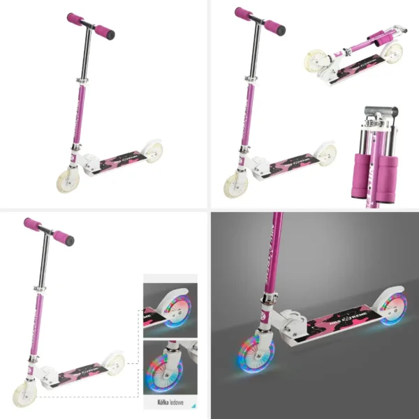 Scooter roz HD505 Abisal Nils Extreme pentru sporturi extreme