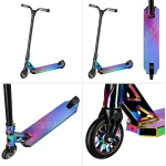 Mijloc de scooter abisal HS014 Abisal PRO STUNT NILS EXTREME pentru stunt și acrobatie, în culori strălucitoare, prezentat pe pagina produsului pentru echipament sportiv