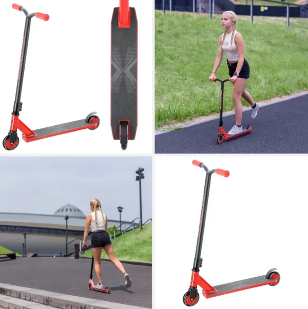 Trepied pentru stunt scooter NILS EXTREME Abisal BLACK-RED, produs de Sport Equipment Shop