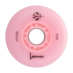 Roți luminoase pentru skateboard Seba – Flamingo, 80mm, 85A, set de 4 bucăți