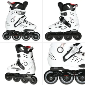 NA20001 Abisal WHITE SIZE 43 SLALOM IN-LINE SKATES NILS EXTREME