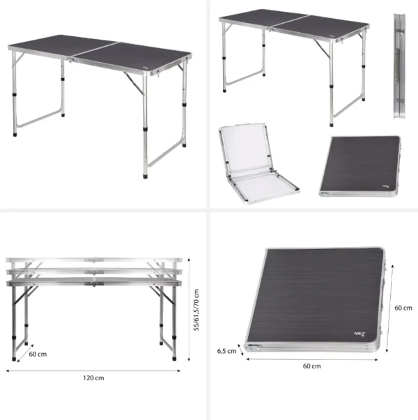 Masă de camping abisal NC1605 NILS, echipament sport pentru camping și activități în aer liber