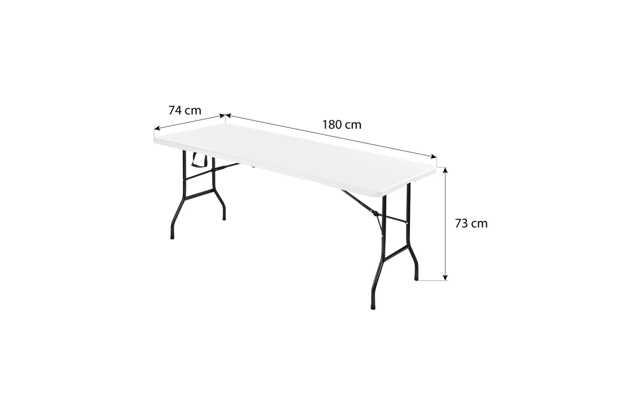 Masă de camping abisal NILS CAMP, prevăzută pentru activități în aer liber, compactă și durabilă pentru utilizare outdoor