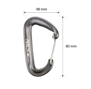NC1707 Abisal GRAY CARABINER 12 KN NILS CAMP
