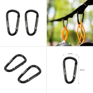 NC1710 Abisal CARABINER SET 2 PCS NILS CAMP