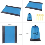 Saltea Ripstop Abisal NC1716 NILS CAMP, echipament sport pentru camping și outdoor, culoare verde închis