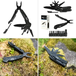 Alt imagine pentru produsul NC1744 Abisal MULTITOOL NILS CAMP pe pagina NC1744 Abisal MULTITOOL NILS CAMP: Image thumbnail al unui multicomponent de unelte pentru camping și camping, de calitate superioară, destinată activităților în aer liber