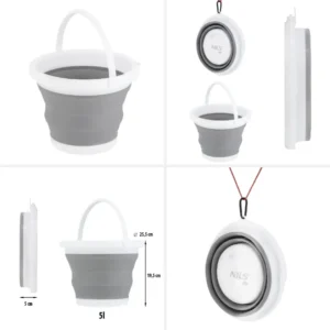 NC1783 Abisal CháVĂ de strângere pliant Gray 5L NILS CAMP