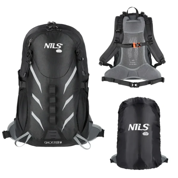 Rucsac de turism abisal NC1942 BACKPACK TOURIST BLACK GHOSTER 20L NILS CAMP, negru