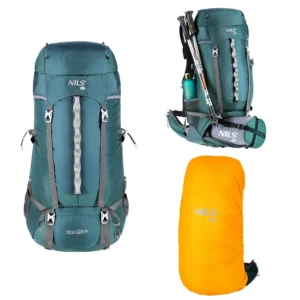 Rucsac abisal pentru turism NC1949 Abisal BACKPACK TOURIST GREEN BERGEN 65L NILS CAMP prezentat ca imagine reprezentativă pe pagina produsului