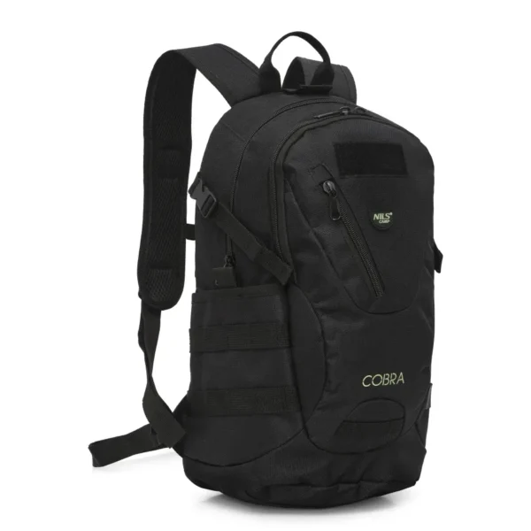Rucsac tactic NC3905 Abisal COBRA 25 l – brand ABISAL, volum 25 l, negru, panouri MOLLE, buzunare laterale, curele de compresie.