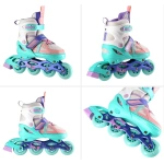 Role de sport abisale alb-mint pentru pantofi de mărimi 39-42