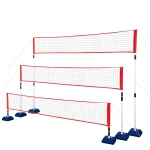 Rețea abisal NT0300 3‑în‑1 universală pentru badminton, mini‑tenis și volei, înălțime 150 cm, asamblare ușoară