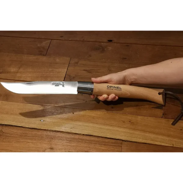 Нож O VRI13 FOX Gigante “Opinel” INOX, увеличенный складной нож Opinel Gigante VRI13, сталь нержавеющая, Virobloc