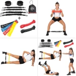 Set de echipamente de fitness Abisal EXB02 și bandă de exerciții pentru antrenament acasă