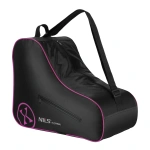 Geantă roz pentru role TS306 Abisal INLINE SKATE BAG – produs de echipament sport, cu compartiment cu fermoar, buzunar pentru protecții, mâner și curea de umăr, de dimensiune one size și capacitate de aproximativ 10 litri