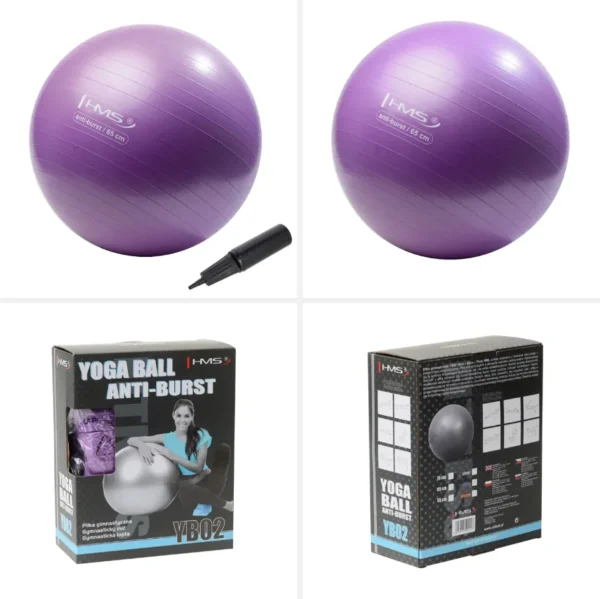 YB02 Abisal NOU 65CM MINGE BOLĂ DE GIMNASTICĂ HMS