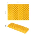 Кемпинговый коврик  NC17105 CAMPING SEATING MAT WITH ALUMINUM BOLSTER +IXPE 40 CM YELLOW NILS CAMP