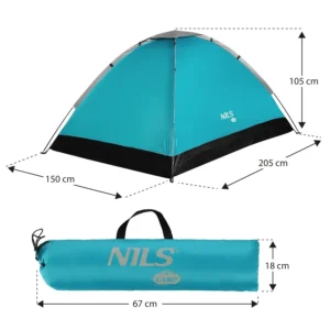 Палатка для кемпинга NC3021 CAMPING TENT GRAY NILS CAMP