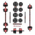 Штанга и гантели композитные SGC20  BARBELL AND DUMBBELLS COMPOSITE  20 KG HMS