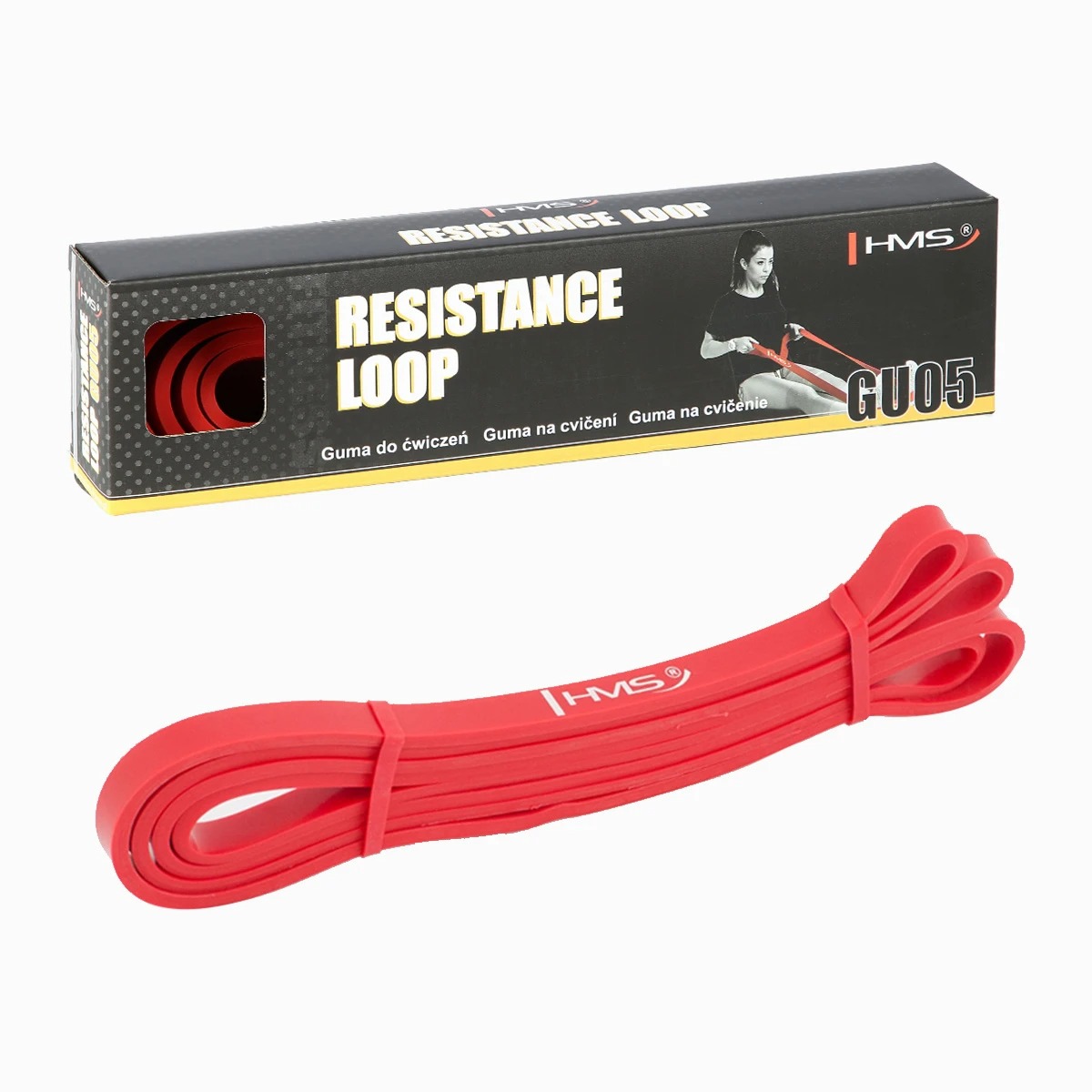 Wildmart product image GU05 Abisal EXERCISE BAND HMS (red) - imagine 1