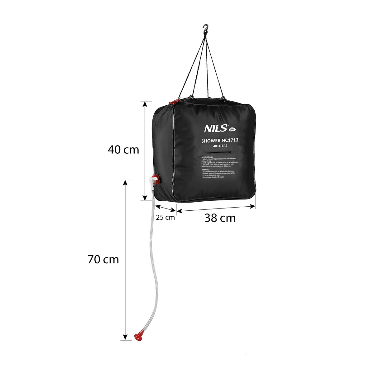 Wildmart product image Душ портативный NC1713 Abisal PORTABLE SHOWER 40L NILS CAMP — изображение 1