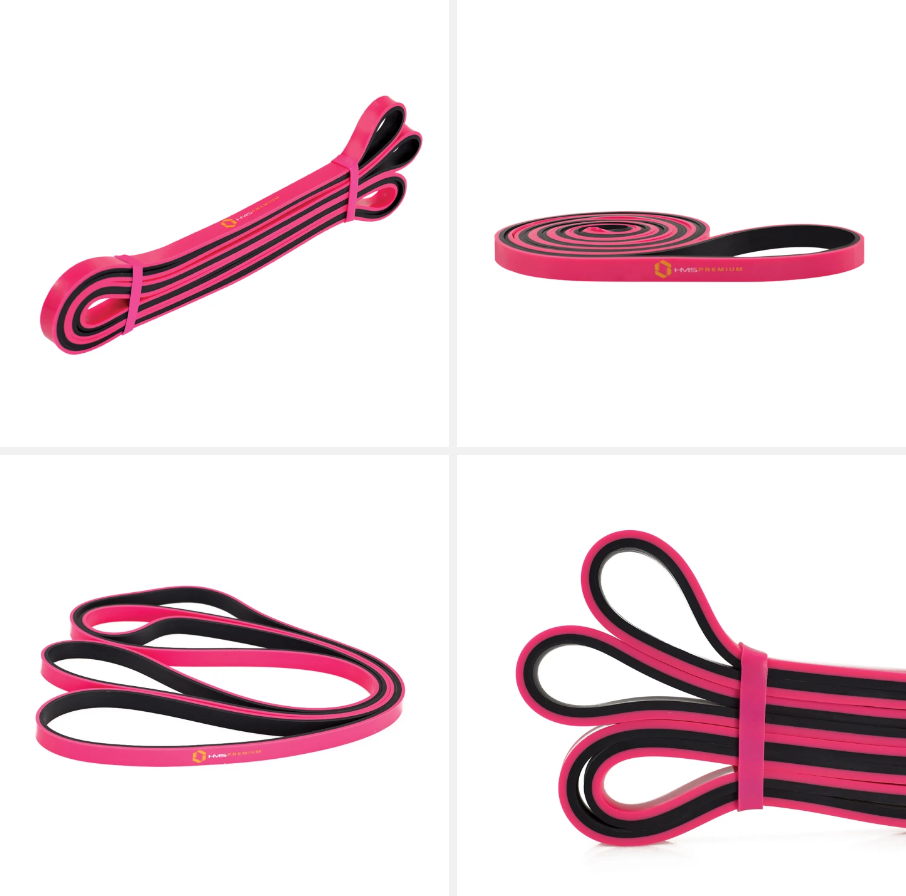 Wildmart product image GU06 Abisal EXERCISE BAND HMS (pink - black) - imagine 1