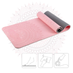 Covoraș Yoga YM10-l-pink Abisal YM10 YOGA MAT TPE LIGHT PINK HMS